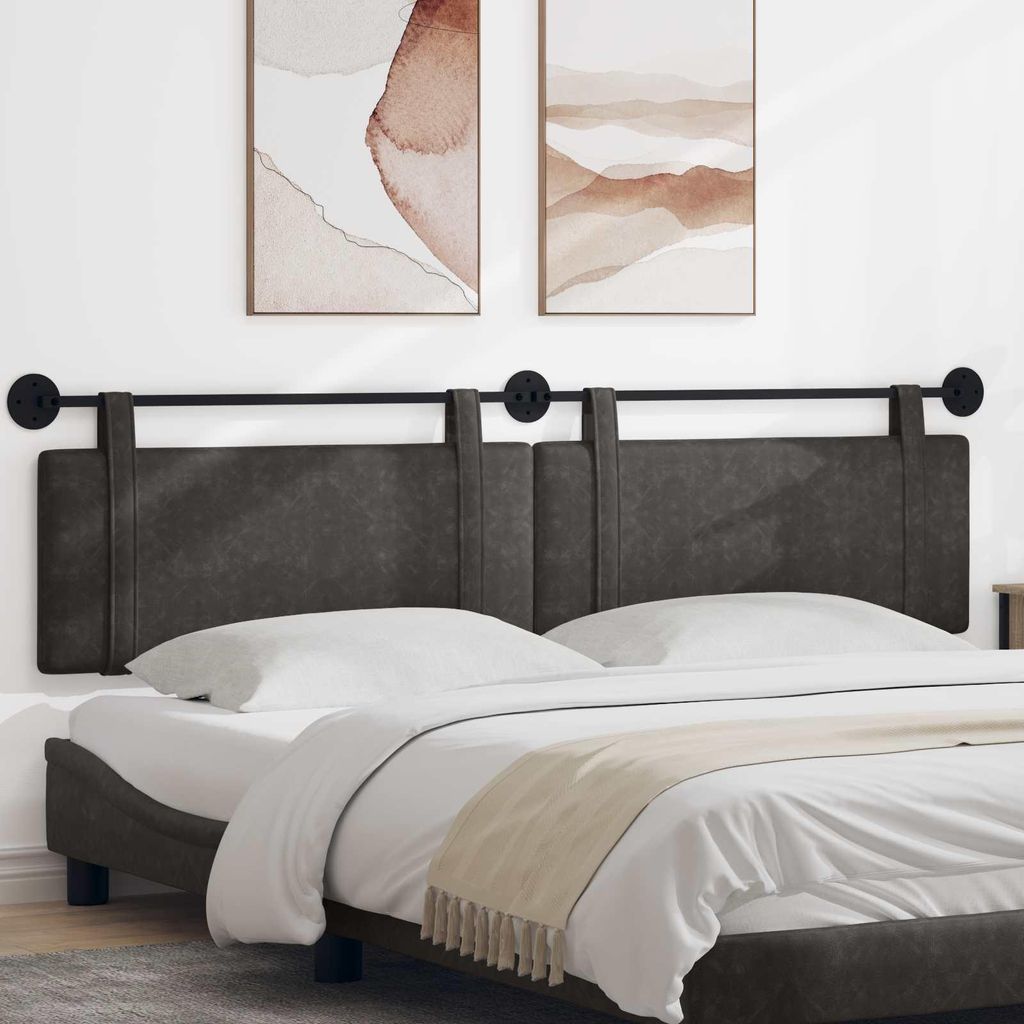 "im Sonderangebot"Hängevorderseite 1 PC eleganten Look - CLORIS - für Schlafzimmer -Uni Schwarz 210x55x5 cm Antikes Polyurethan- Kopfteile Promot...