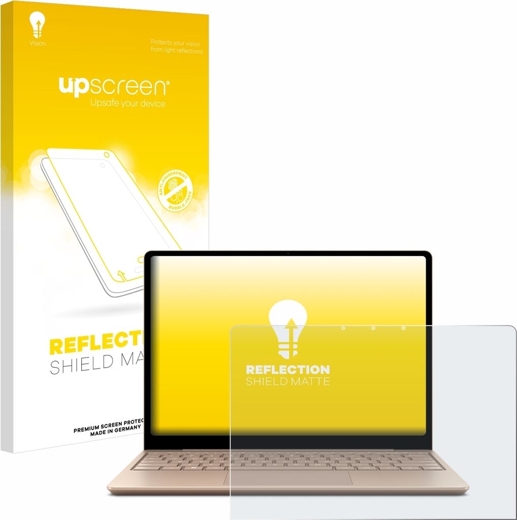 upscreen Schutzfolie für Microsoft Surface Laptop Go 2 Business 12.4" Displayschutz Displayschutzfolie Folie Matt Entspiegelungsfolie