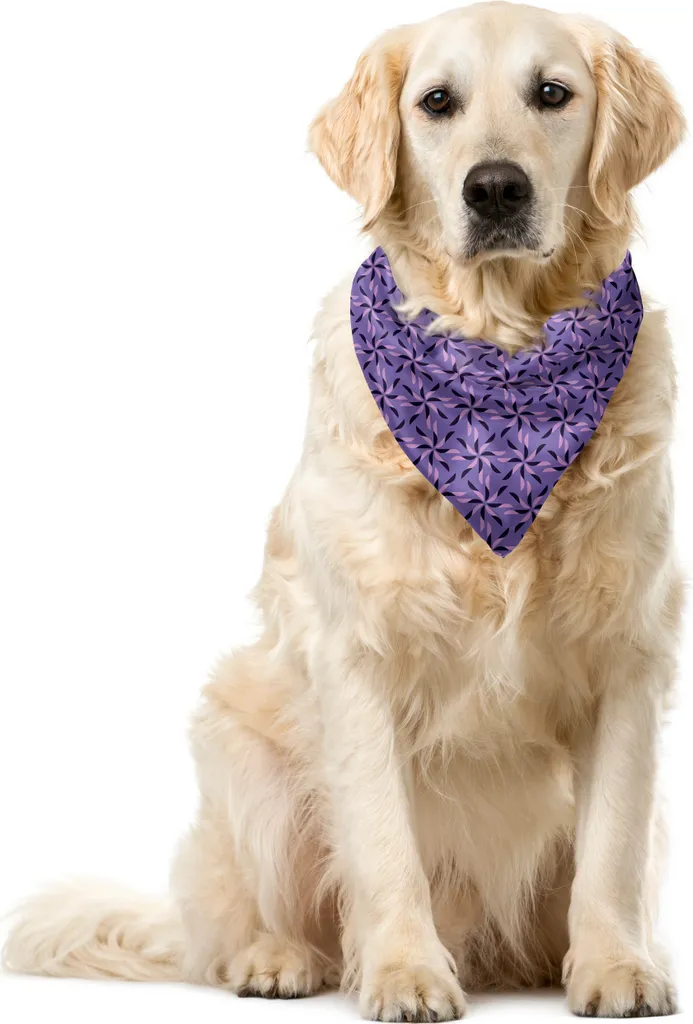 Fazzoletto Cane ABAKUHAUS 55x55 cm Viola Lilla | Pet Bandana