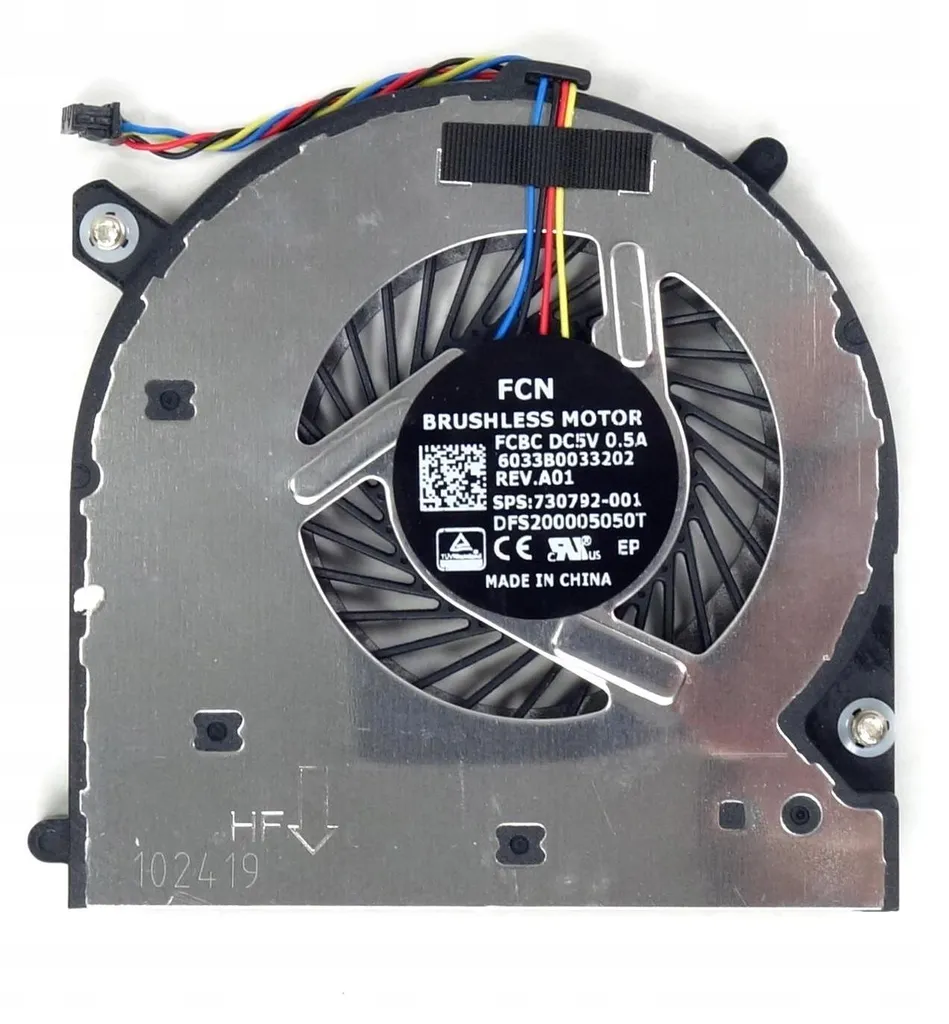 Ventola CPU HP EliteBook 840 850 G1 G2 ZBook 14 - Ricambio 730792-001