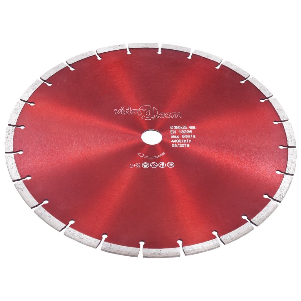 vidaXL Diamant-Trennscheibe Stahl 350 mm Produktbild 