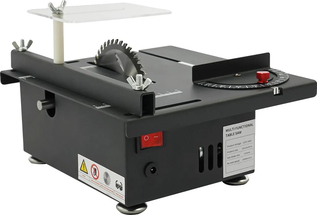 Scie circulaire de table noire 10000 tr/min : finies les coupes nettes