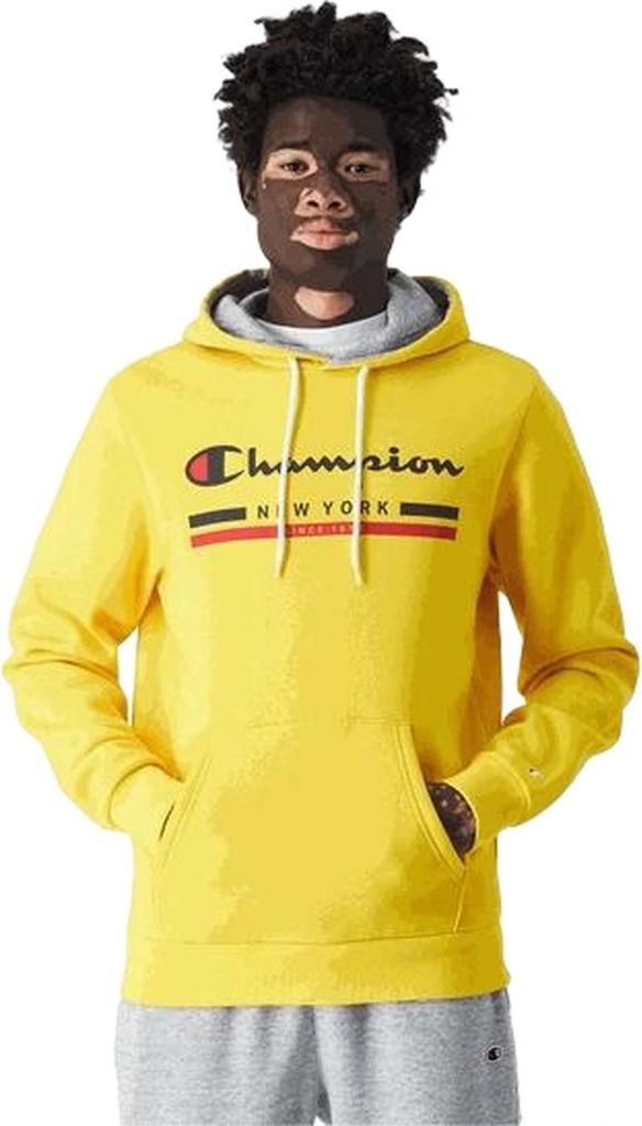 Champion Hoodie 220245-YS079 in Yellow color size large