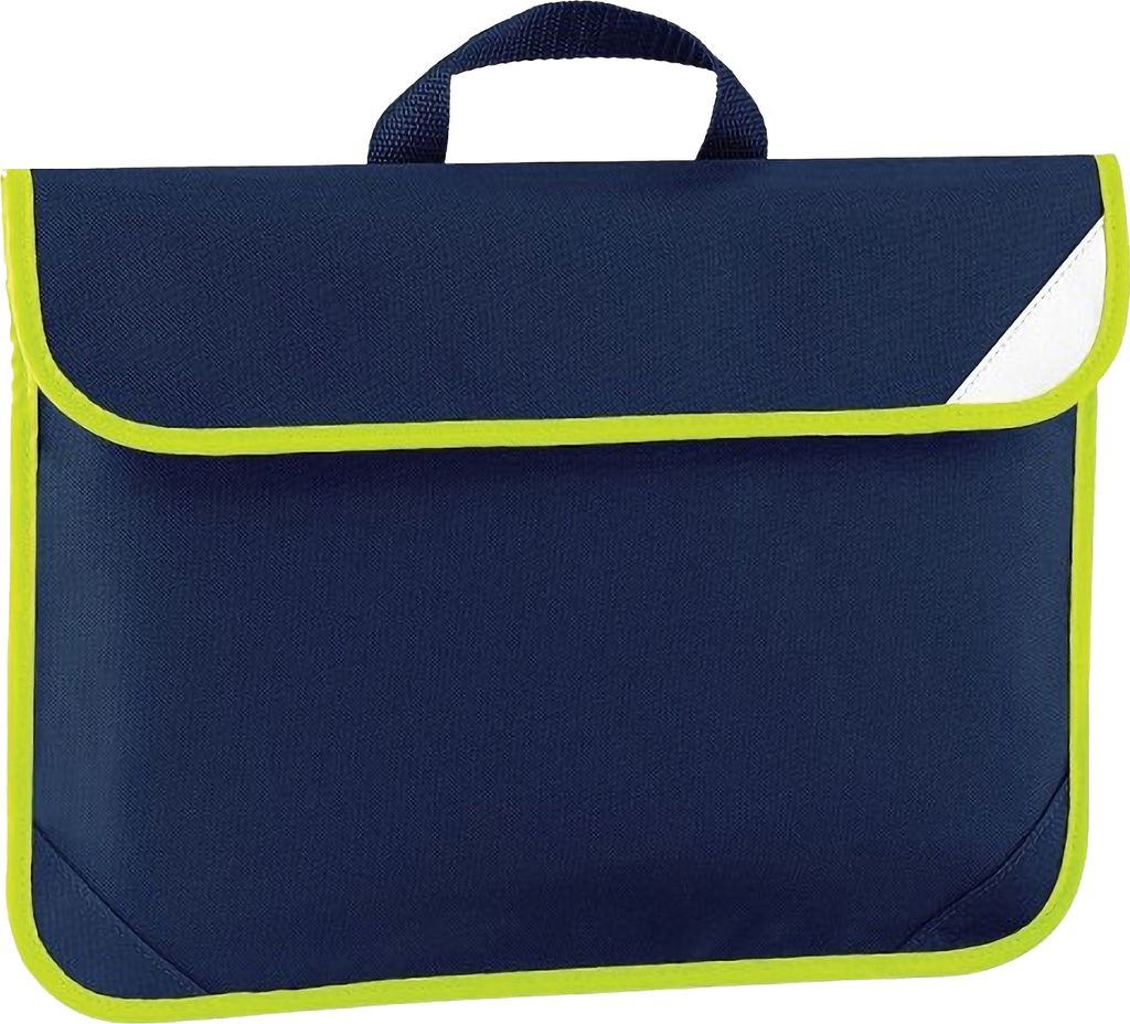 Quadra Büchertasche mit Reflektor - 4 Liter BC752 (Einheitsgröße) (Marineblau)