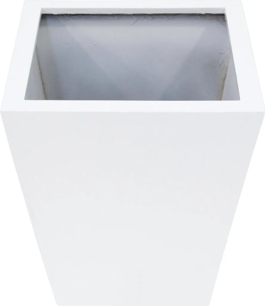 Cache-pot blanc brillant EUROPALMS BASIC-50 pour décoration intérieure - 4
