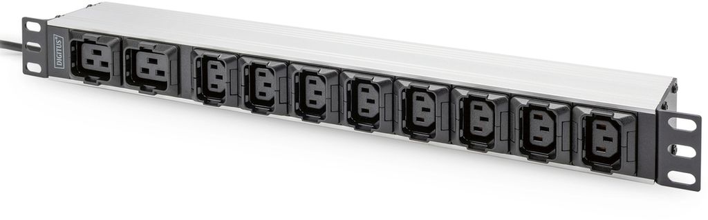 DIGITUS 19" Kaltgeräte-Steckdosenleiste 10-fach 1 HE
