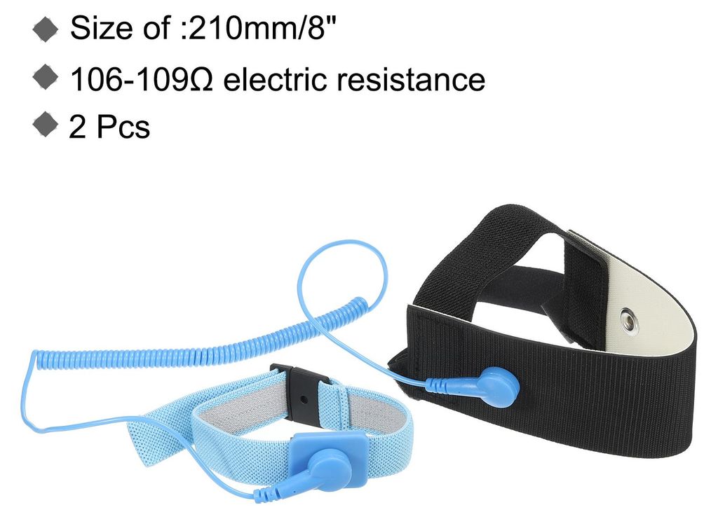 2Stk ESD Antistatisch Fu? Ferse Riemen Antistatisch Handgelenk Riemen Einstellbar fš¹r Erdung Schutz Elektronik Stromschl?gen Gelb
