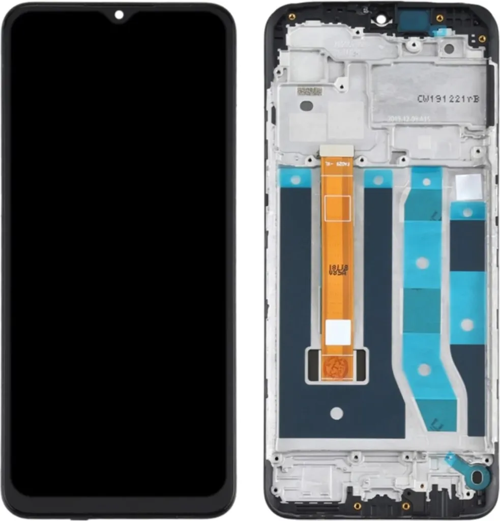Écran LCD Original Oppo A8 / A31 2020 avec Châssis Noir - Pièce de Rechange