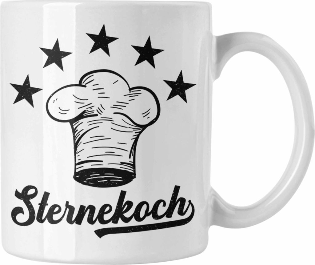 Trendation - Koch Geschenk Tasse Sternekoch Geschenkidee Lustiger Spruch (Weiß)