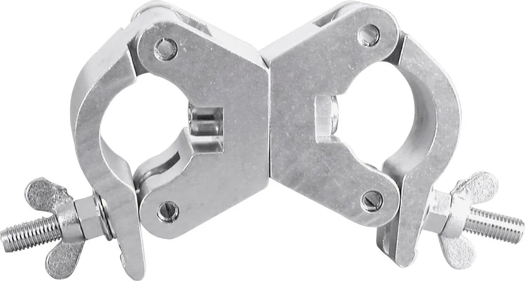 Eurolite TPC-35 pince de fixation articulée argentée robuste 59006870
