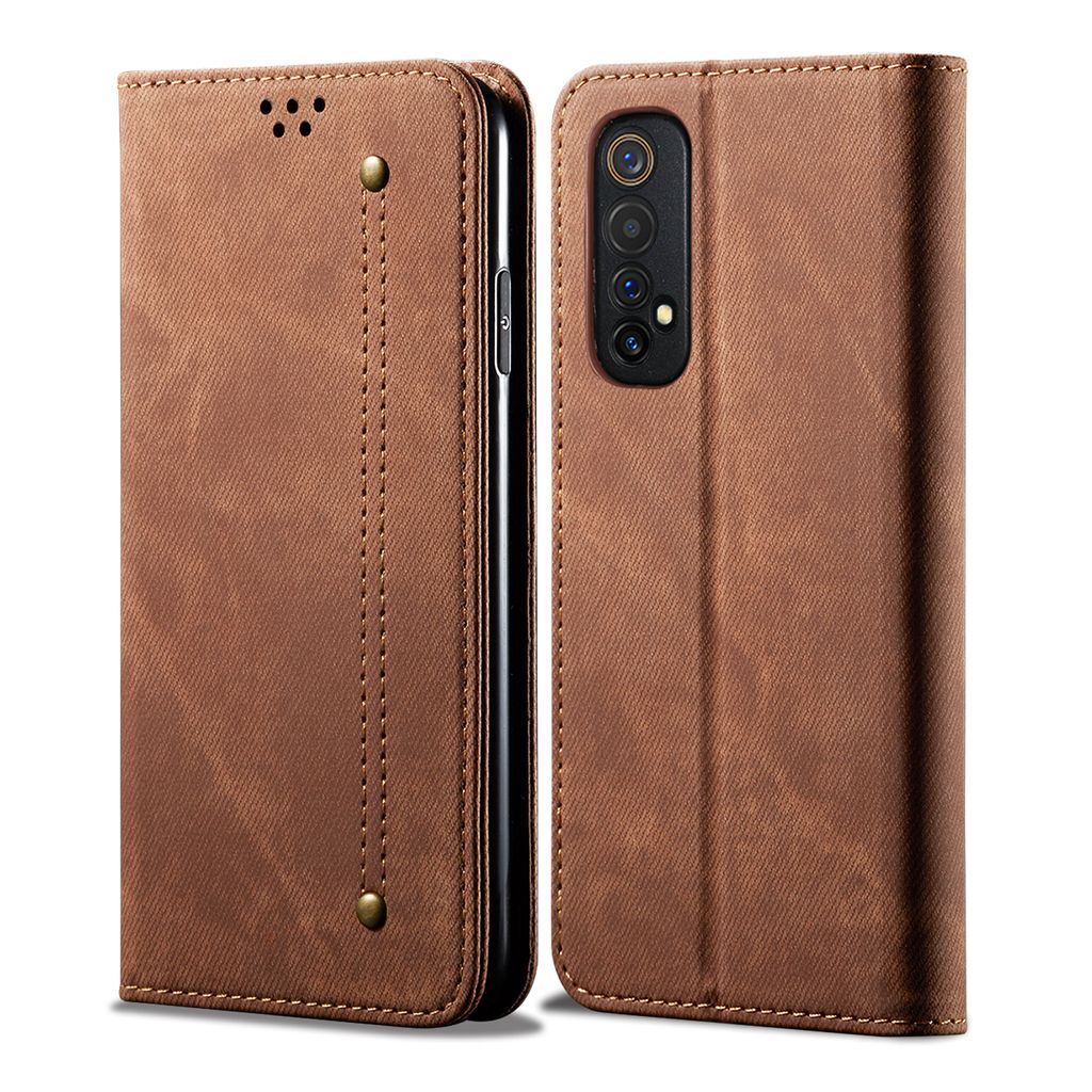 OPPO Realme 7 Pouzdro, Kožené Peněženkové Pouzdro s Obrázek produktu 