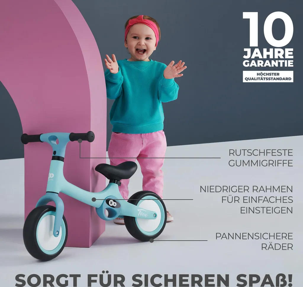 Draisienne Évolutive Kinderkraft Tove Desert Beige pour Balades au Parc