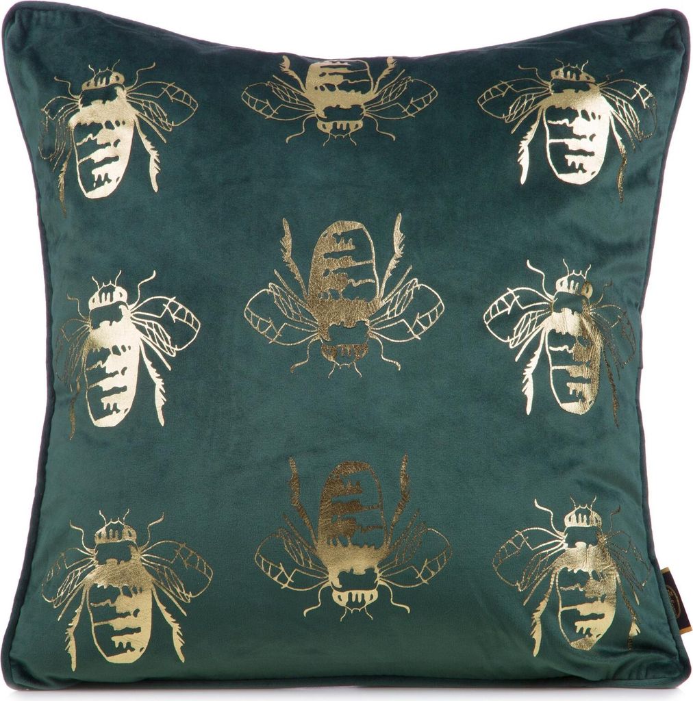 EUROFIRANY | Kissenhülle - 45 x 45 cm - dunkelminzfarbener Kissenbezug - Stilvoll und Modisch