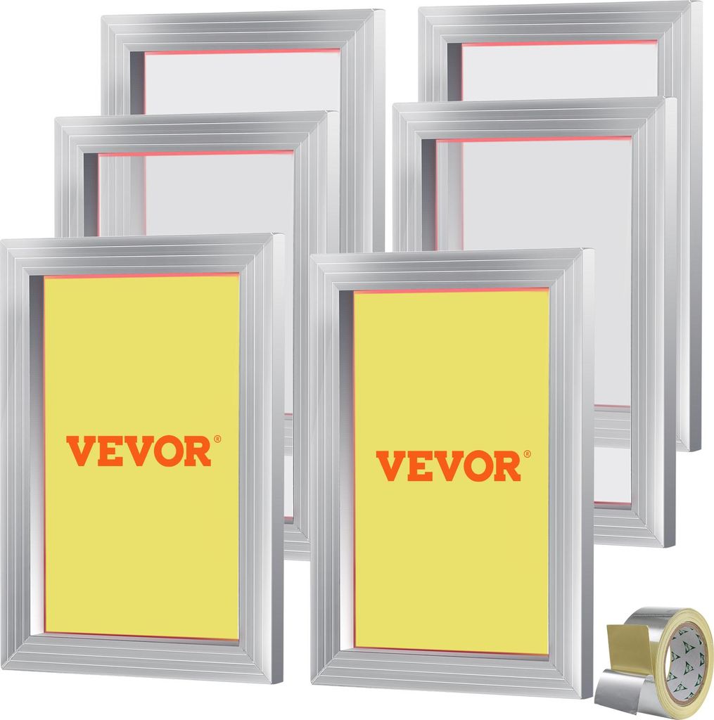 VEVOR 6 Stk. Aluminiumlegierung Siebrahmen Siebdruckpresse Produktbild 