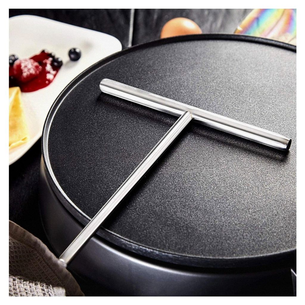 Teigverteiler für Crepes und Pfannkuchen mit langem Griff, 20 cm, hochglänzend
