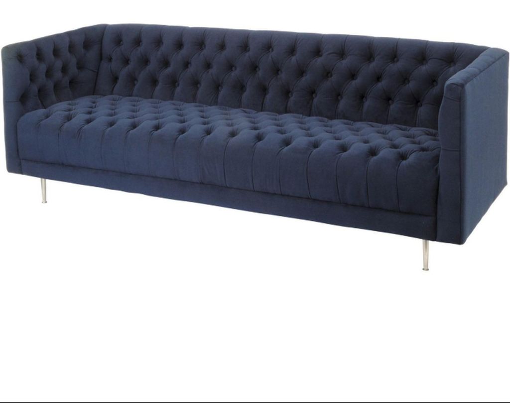 Chesterfield Sofa Couch Polster Stoff Leder Couchen Polster Garnitur 4 Sitzer