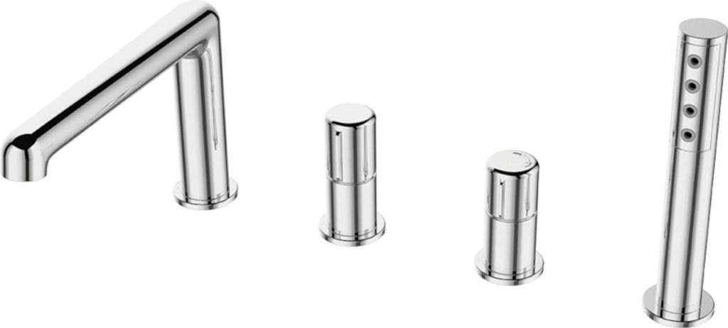 Dizajn 4-otvorová vaňová batéria chróm Obrázok produktu 
