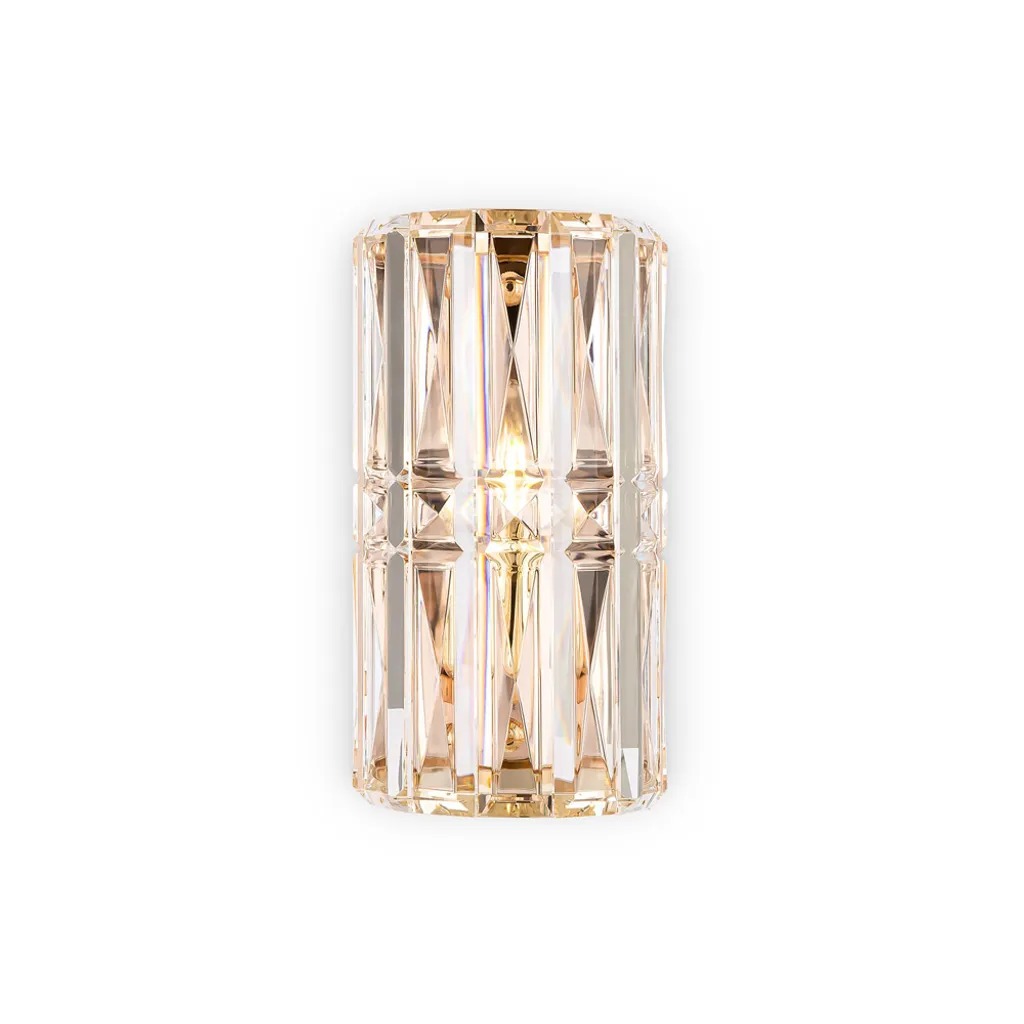 Maytoni Facet Gold MOD094WL-01G: Applique di Lusso in Cristallo e Oro