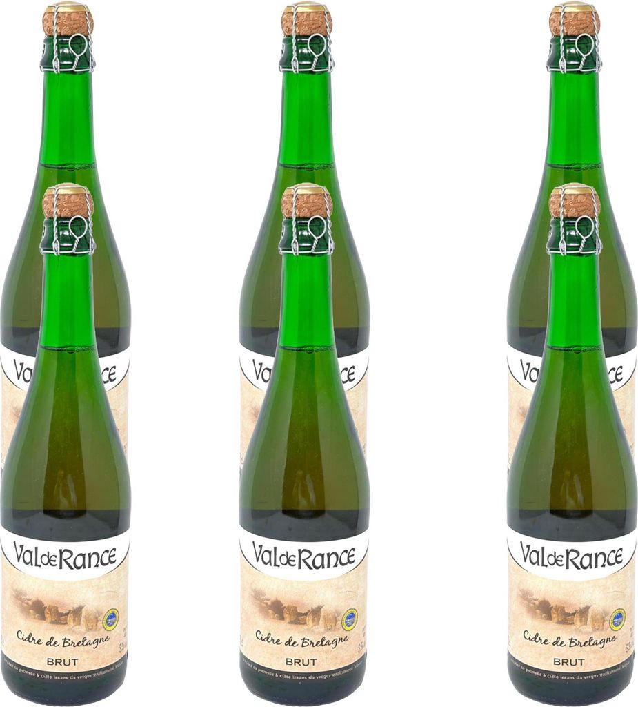 Val de Rance Cidre de Bretagne Brut 6 x 0,75L – Trockener Produktbild 