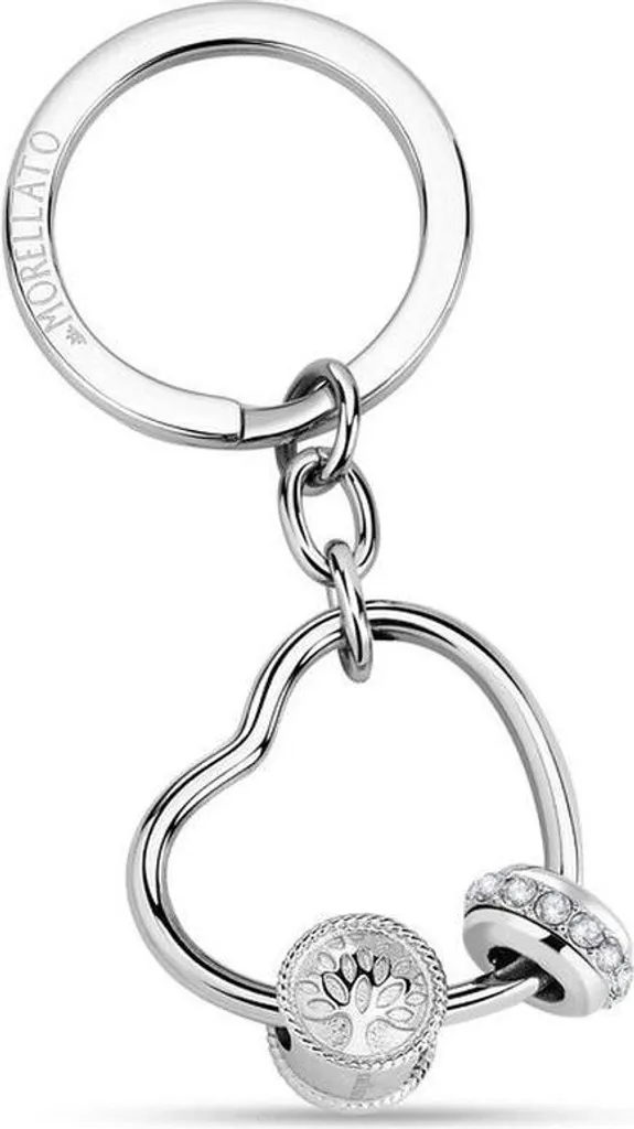 Porte-clés bijou Morellato SD7319, accessoire chic en acier brossé
