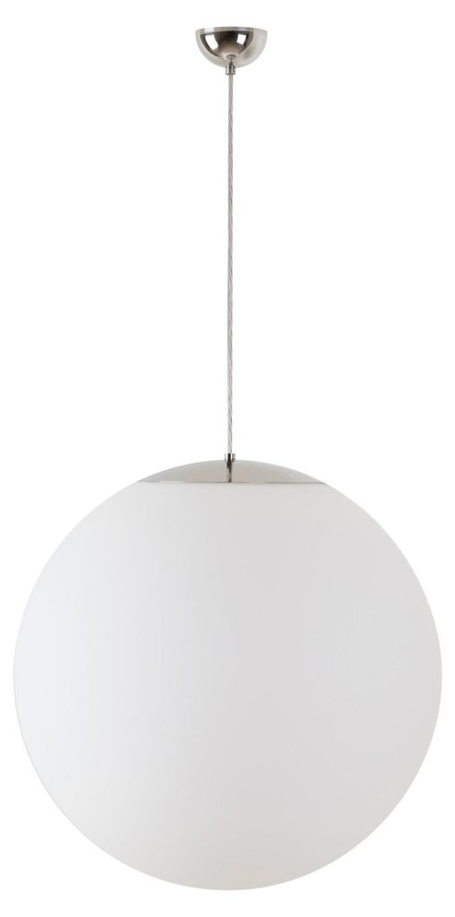 OSMONT ISI60266 ISIS S5 PM-M Hängeleuchte aus Kunststoff, Edelstahl/Weiß, Schutzart IP40, 3000 K, 48 W LED