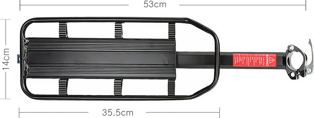 MidGard Fahrrad Gepäckträger für Sattelstütze aus Produktbild 9