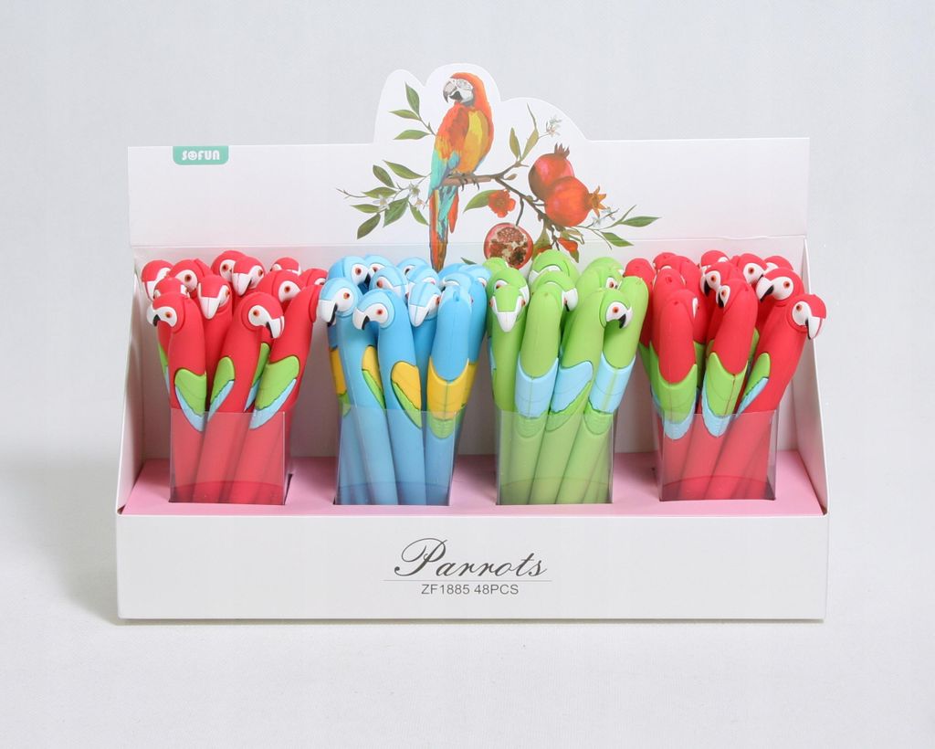 Fineliner Papagei Gummigriff Kinder Stift Schule Büro Produktbild 