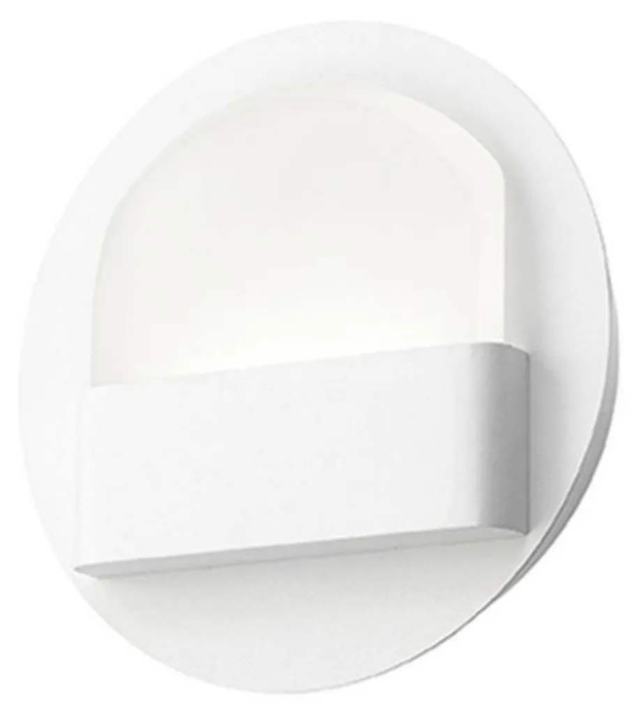 Applique murale LED Polso idéale pour couloir et salon Blanc Mat
