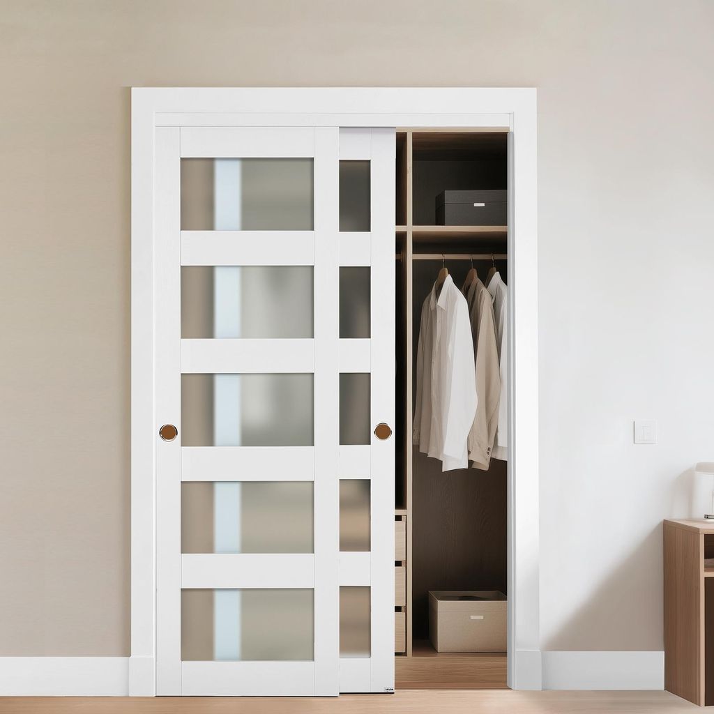 Drzwi przesuwne VEVOR 1219 mm x 2032 mm (dopasowane do Zdjęcie produktu 