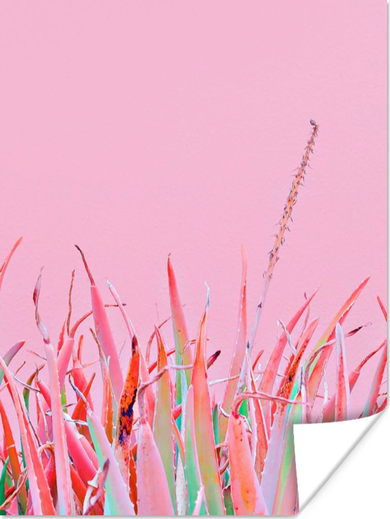 MuchoWow Poster Sommer - Pflanzen - Pastell 60x80 cm - Schlafzimmer Dekoration