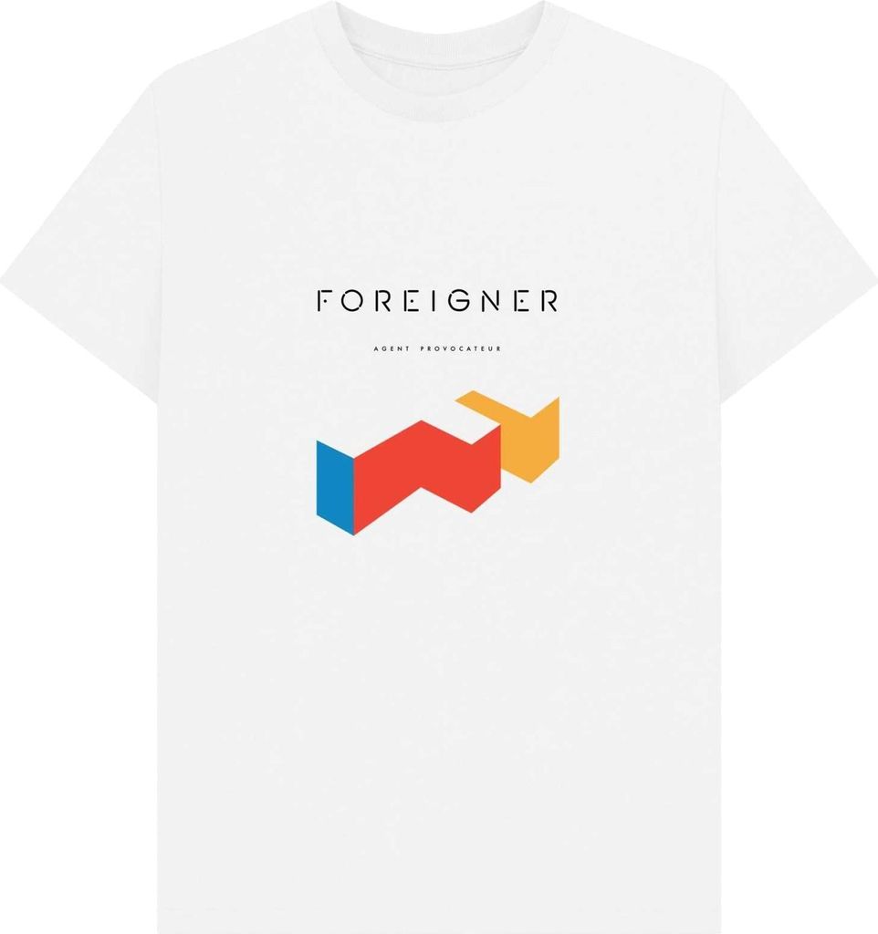 Foreigner - "Agent Provocateur" T-Shirt für Herren/Damen Uni PN1748 (XL) (Weiß)