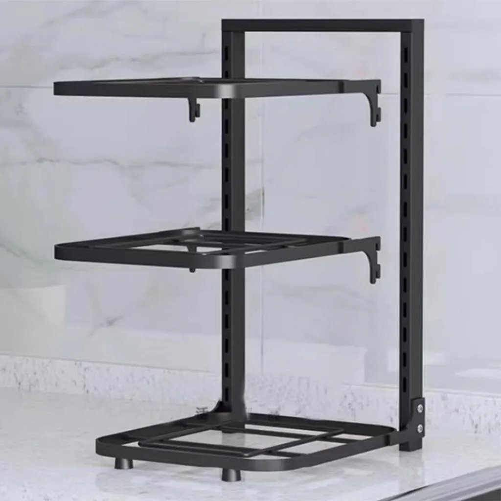 Solution anti-désordre : Support de cuisine multicouche 45x24cm - 7