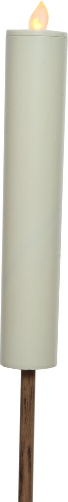LED Solar Kerze am Stab 97,5cm Kunststoff Flammeneffekt