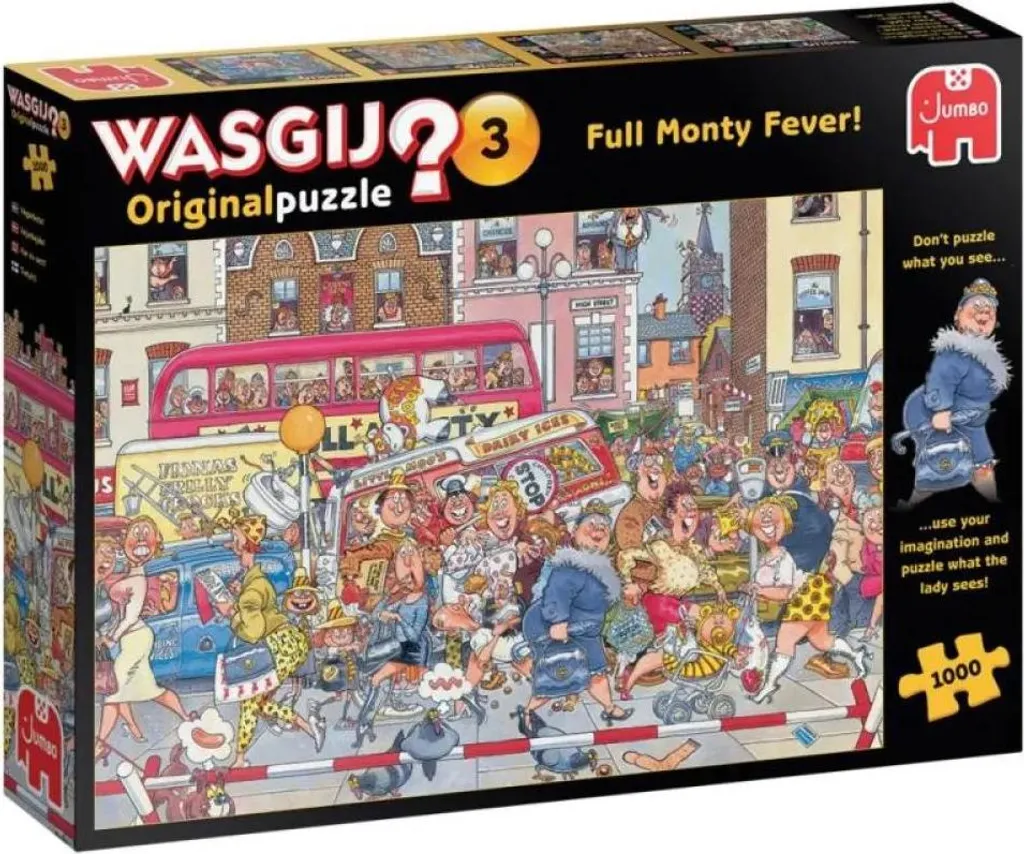 Wasgij Original 3 Full Monty Fever Puzzle 1000 pièces Jumbo Illustré