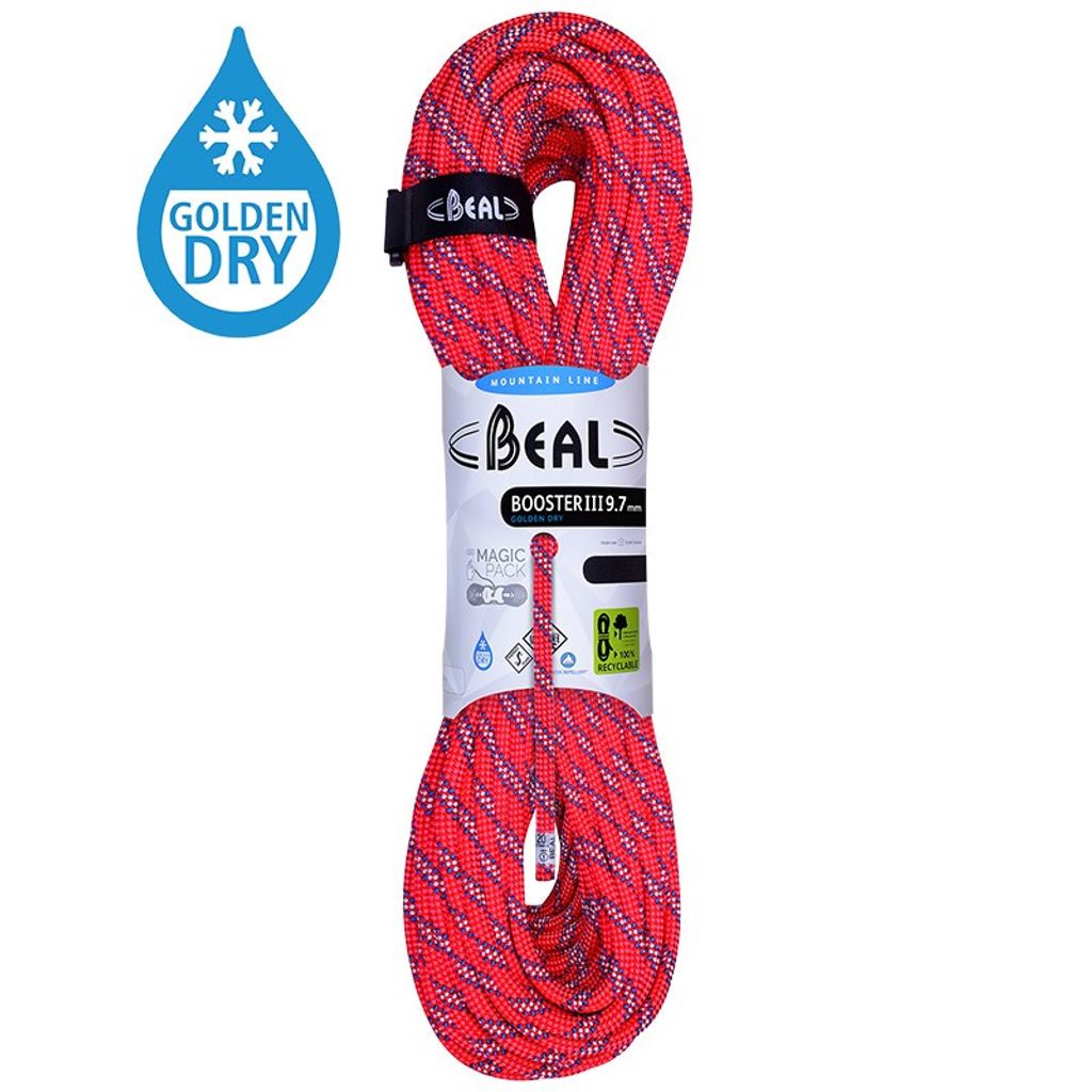 Beal Booster III 9,7 mm Trockenabdeckung Délka: 60 m / Barva: orange