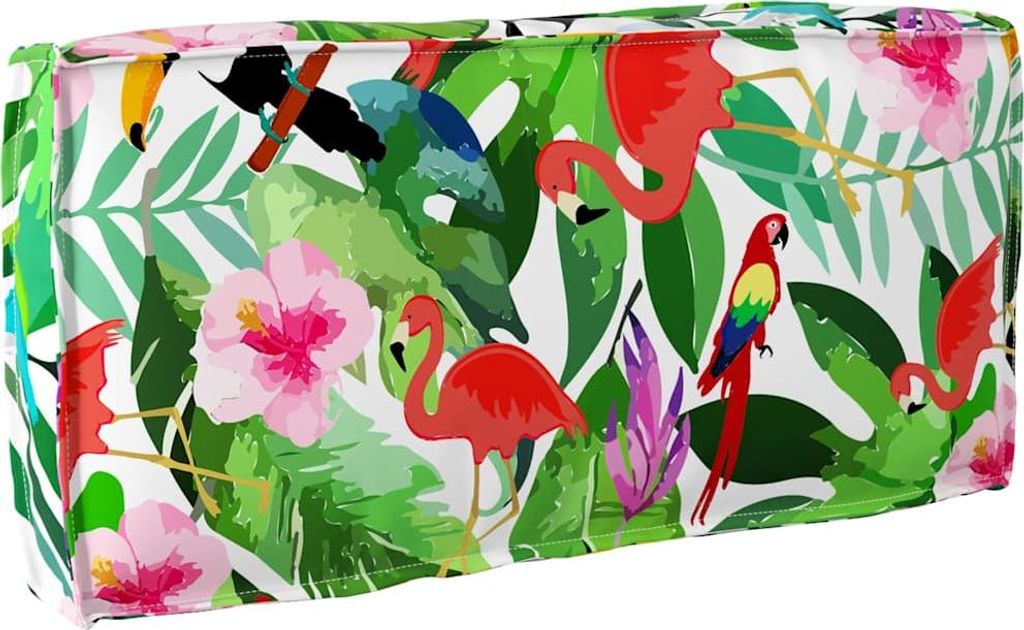 Möbel Palettenkissen für Rückenlehne Mehrfarbig 80 x 40 x 12 cm - Gartenmöbelauflagen 42001537