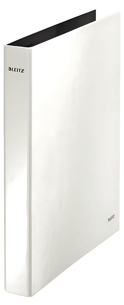 Leitz 4241-00-01 Ringbuch WOW, A4 maxi, PP, 2 Ringe Ø25 mm, perlweiß