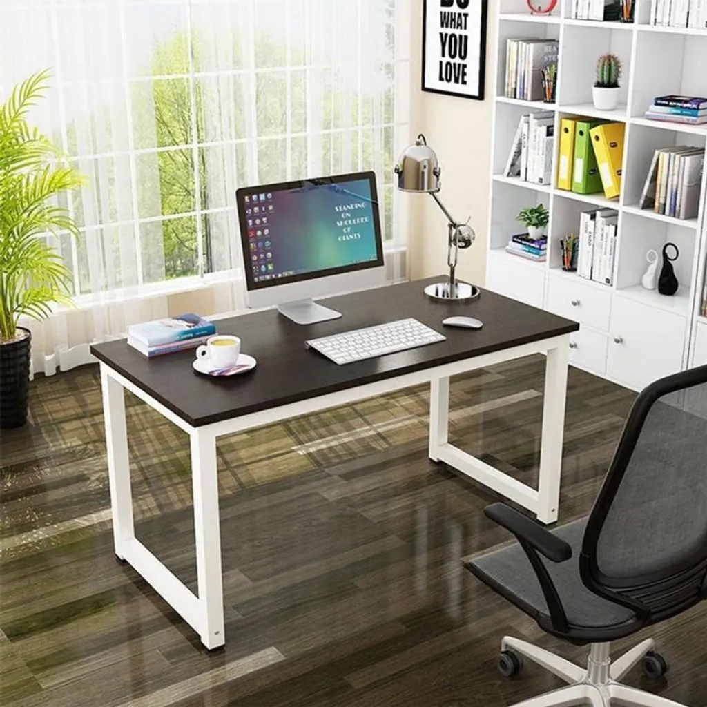 Bureau métal 120x60 Louisville - Bureau rectangulaire robuste et design