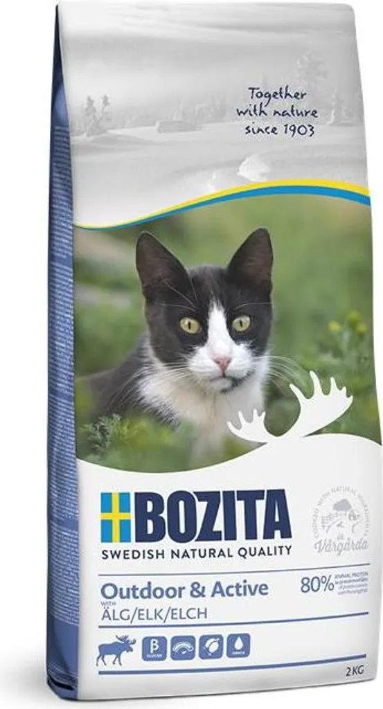Bozita Outdoor & Active Élan 2 kg : Croquettes Chat Vitalité et Défenses