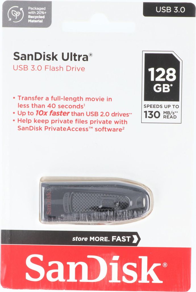 SanDisk 124109, 128 GB, USB Typu-A, 3.2 Gen 1 (3.1 Gen 1), Zdjęcie produktu 
