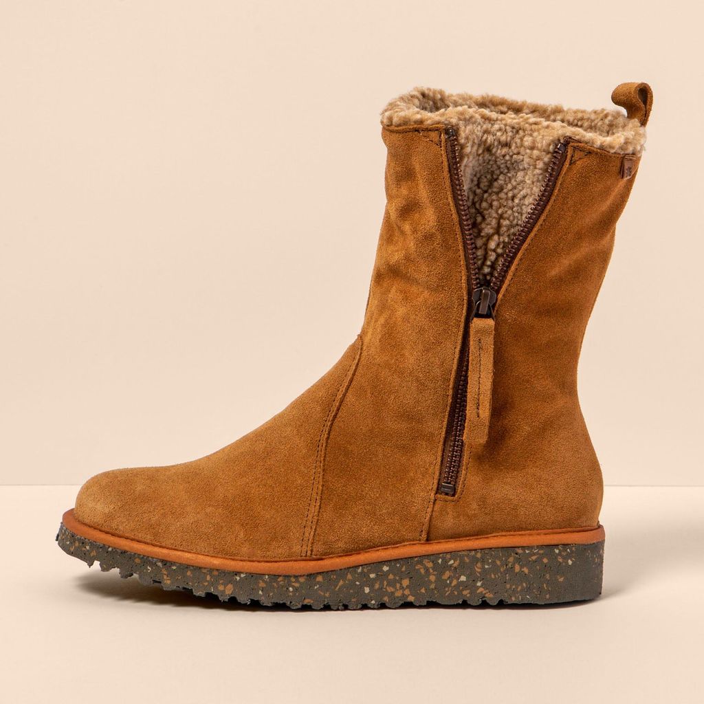 El Naturalista Stiefel Damen N5633 SILK SUEDE TOFFEE / FELSEN Farbe Braun