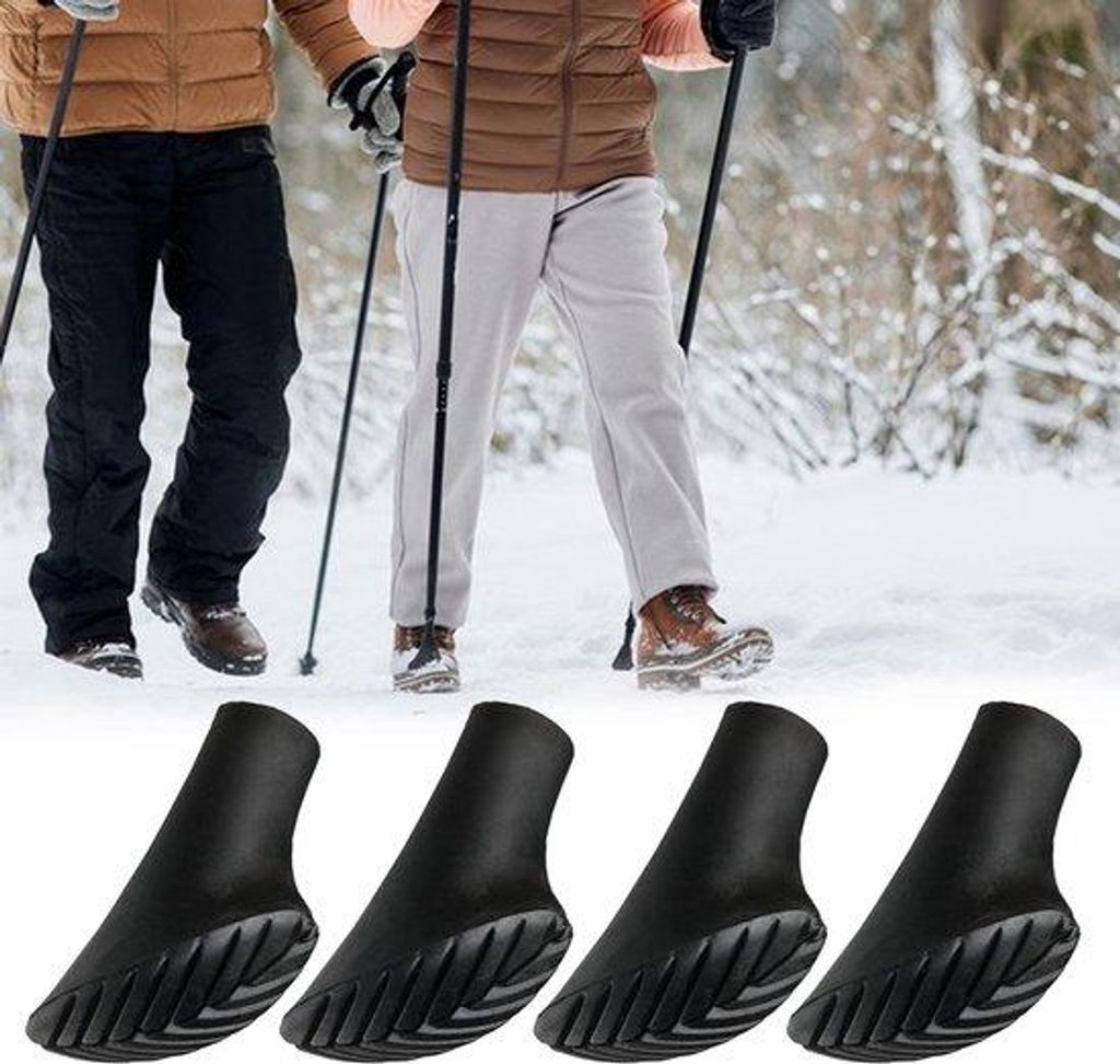 Gummi-Pufferpads für Nordic Walking, 11mm, schwarz, Antirutsch
