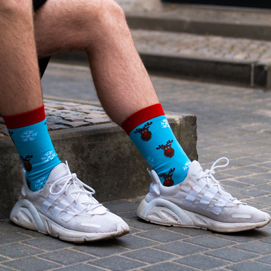 TwoSocks Weihnachtssocken Rentier lustige Socken für Damen Produktbild 5