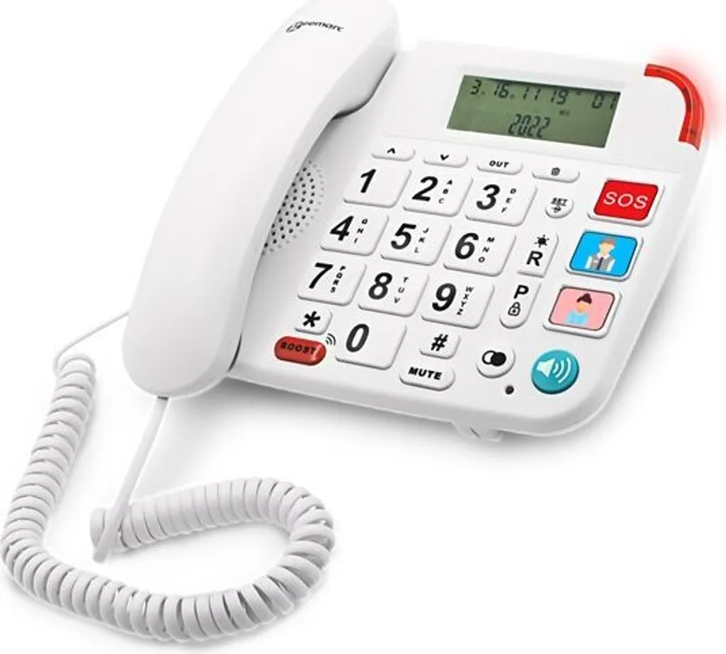 Téléphone Malentendant Amplifié 20dB Geemarc Dallas 20 à Gros Touches