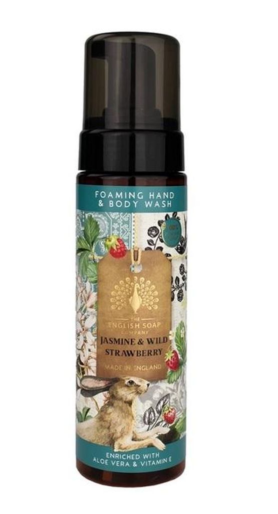 The English Soap Company, Jasmine & Wild Strawberry, Dusch- und Hand-Schaum, 200 ml