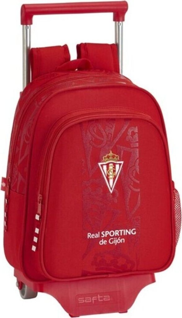 Safta Sporting Gijon Corporate 8.9l Rucksack Mit Rollen Rot Rot One Size