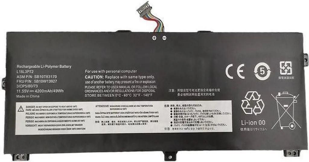 Batterie de Rechange pour PC Portable 4200mAh 11.55V 49Wh Li-Polymer