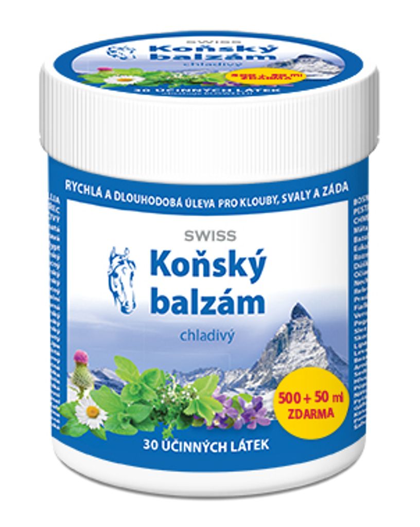 SWISS Pferdesalbe kühlend 550ml für Gelenke, Muskel und Rücken mit Mariendistel, Boswellia, Menthol