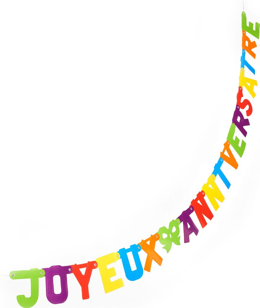 Schrift-Girlande Party-Deko bunt 3m
