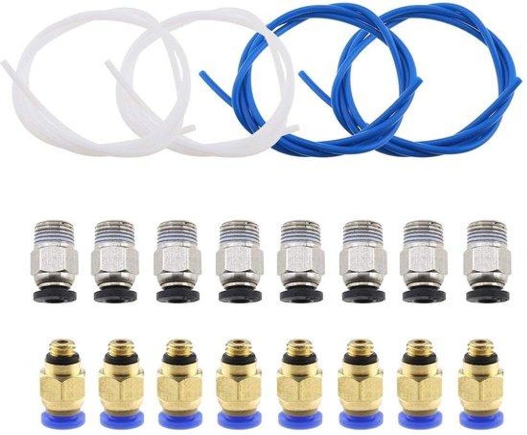 3D-Druck-Paket FCE-Teile Blau-Weiß 20 Einheiten für Fused-Deposition-Modelling-Filament.